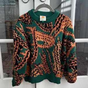 Farm Rio Crocodile Sweater, Sz Small
